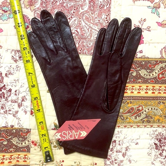Aris Accessories Vintage Oxblood Aris Womens Leather Gloves Poshmark
